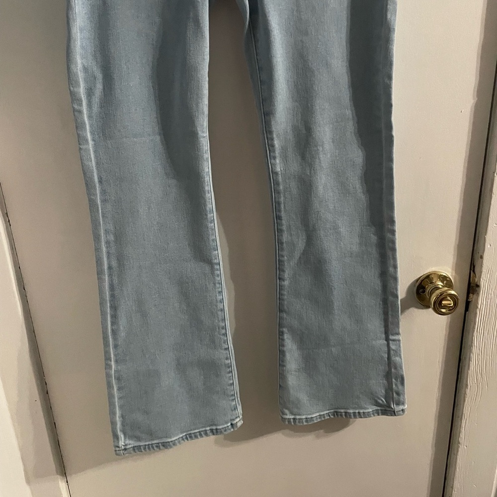 STEAL!! BNWT Just USA low rise mini patch pocket bootcut light blue jeans size 8 - Picture 8 of 9